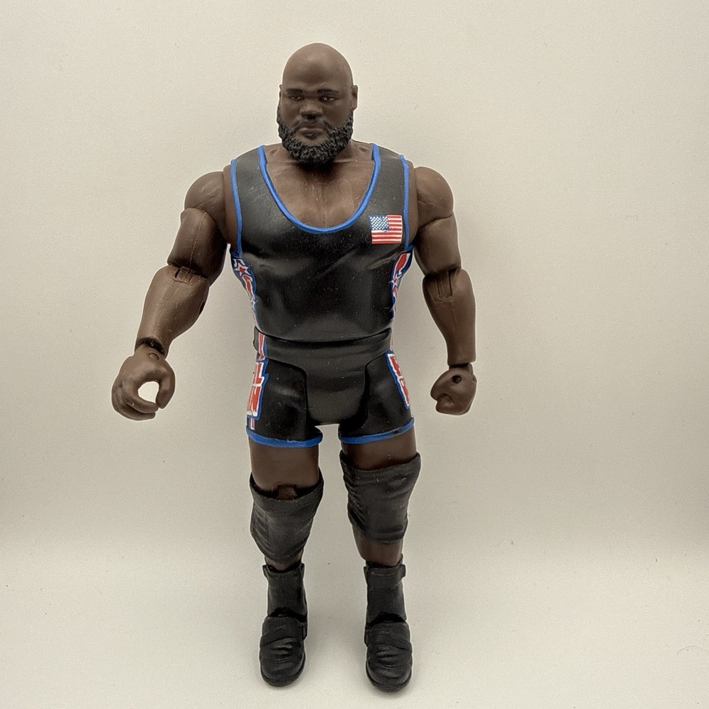 2011 MATTEL WWE WWF  MARK HENRY Wrestling Action Figure blue and black